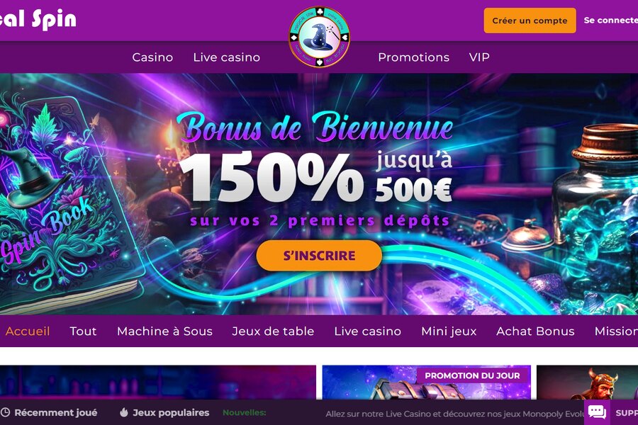 Magical Spin Casino : Téléchargez notre App Mobile APK